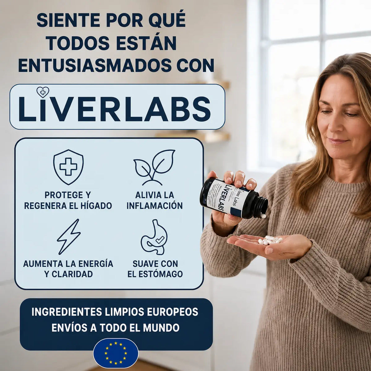 Liver Labs™ Fórmula Completa — Silimarina, NAC y Colina de Grado Farmacéutico Europeo