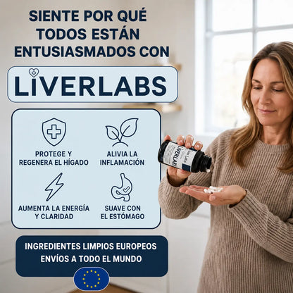 Liver Labs™ Fórmula Completa — Silimarina, NAC y Colina de Grado Farmacéutico Europeo